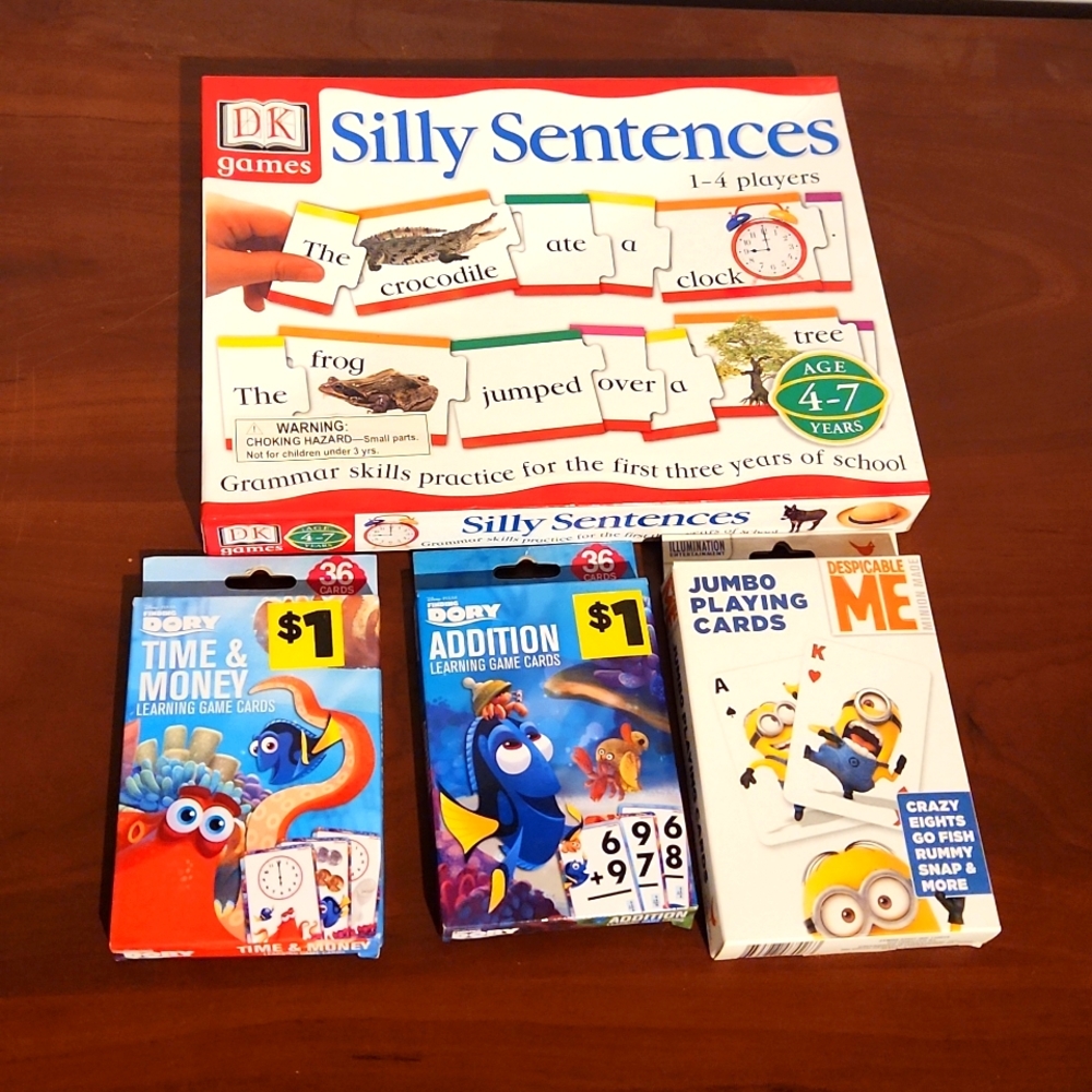 Children's learning games and anatomy book